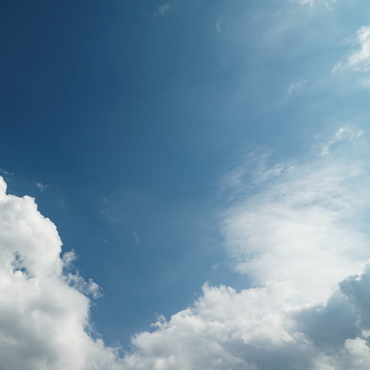 Image of White Clouds with Blue Sky Background